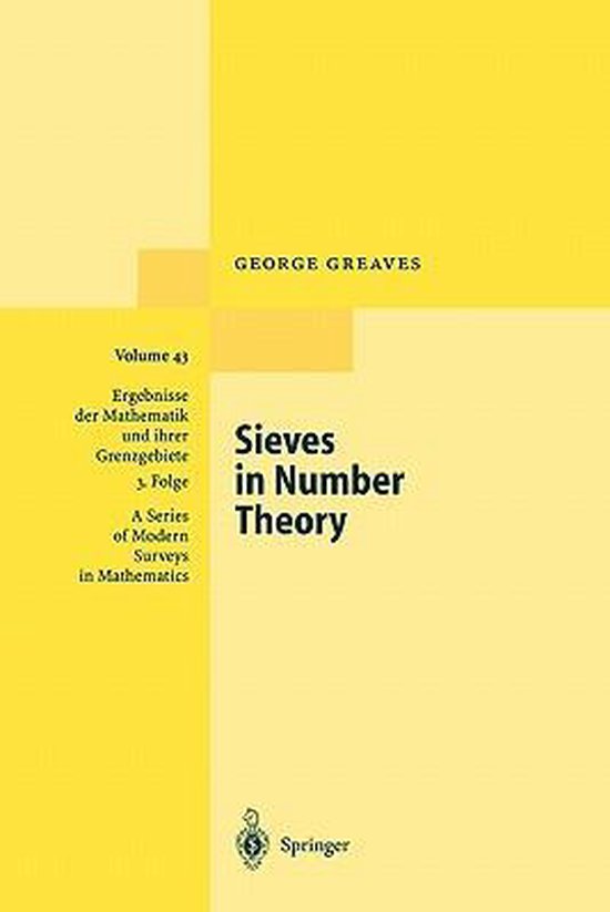 Sieves in Number Theory 9783642074950 G. R. H. Greaves Boeken