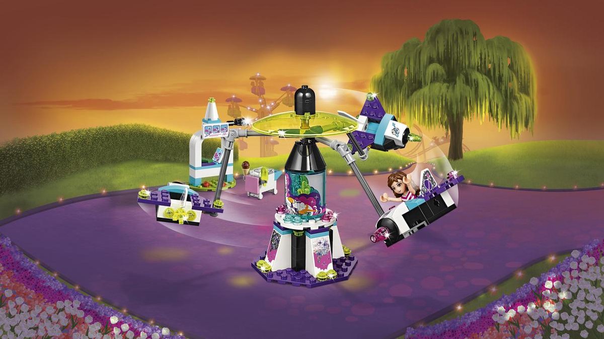 LEGO Friends Le manège volant du parc d'attractions - 41128 | bol.com