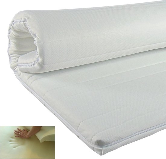 Slaaploods.nl Topdekmatras - Traagschuim Comfort - 90x190 cm - Dikte 8 cm