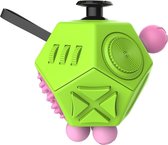 12 Sides Fidget Cube Generation 2 Decompression Toy Desk Magic Dice Funny Relieves Anxiety en Stress Toys Creative Gift met Gears & Rotating Dial & 360 Degree Joystick voor Adults en Children