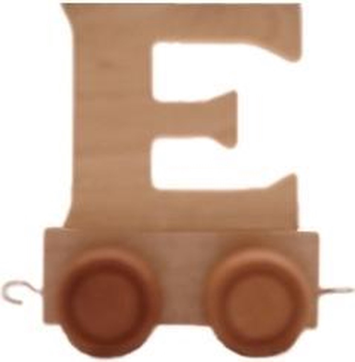 Houten lettertrein letter E