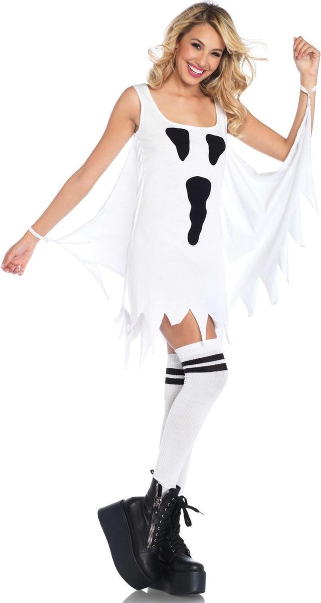 Leg Avenue 'spook jurkje', Model 86648 maat S/M (wit)