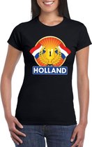 Zwart Holland supporter kampioen shirt dames L