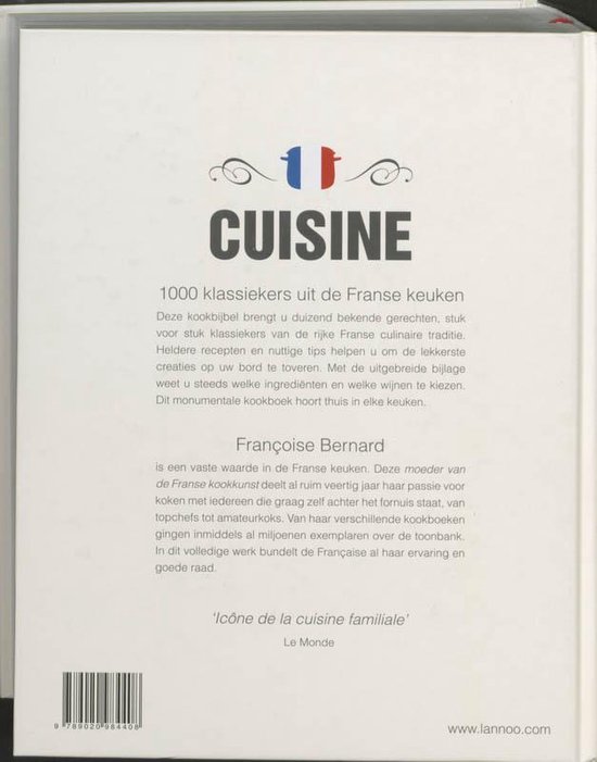 Cuisine, Françoise Bernard | 9789020984408 | Boeken | bol