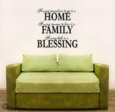 Svejo Living Muurtekst ''Home Family Blessing''