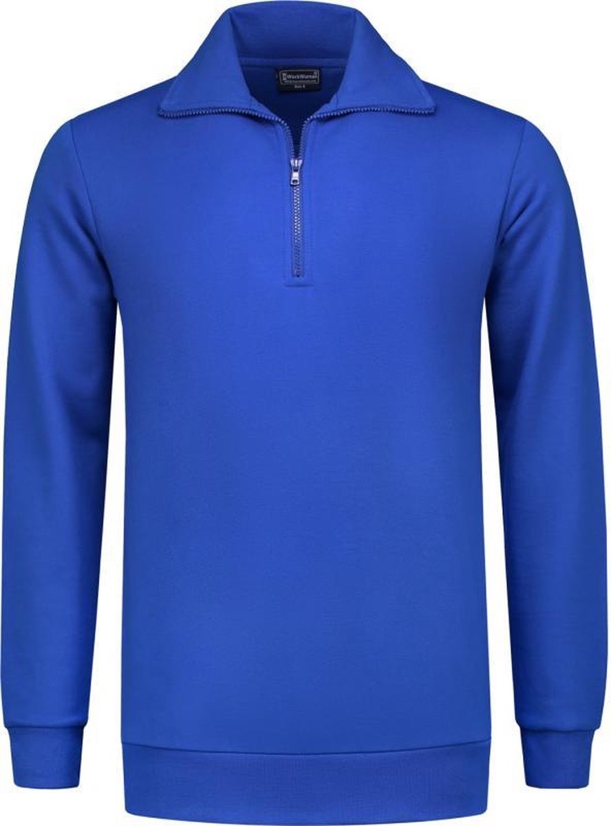 Workman Zipper Sweater Outfitters - 7704 royal blue - Maat XS