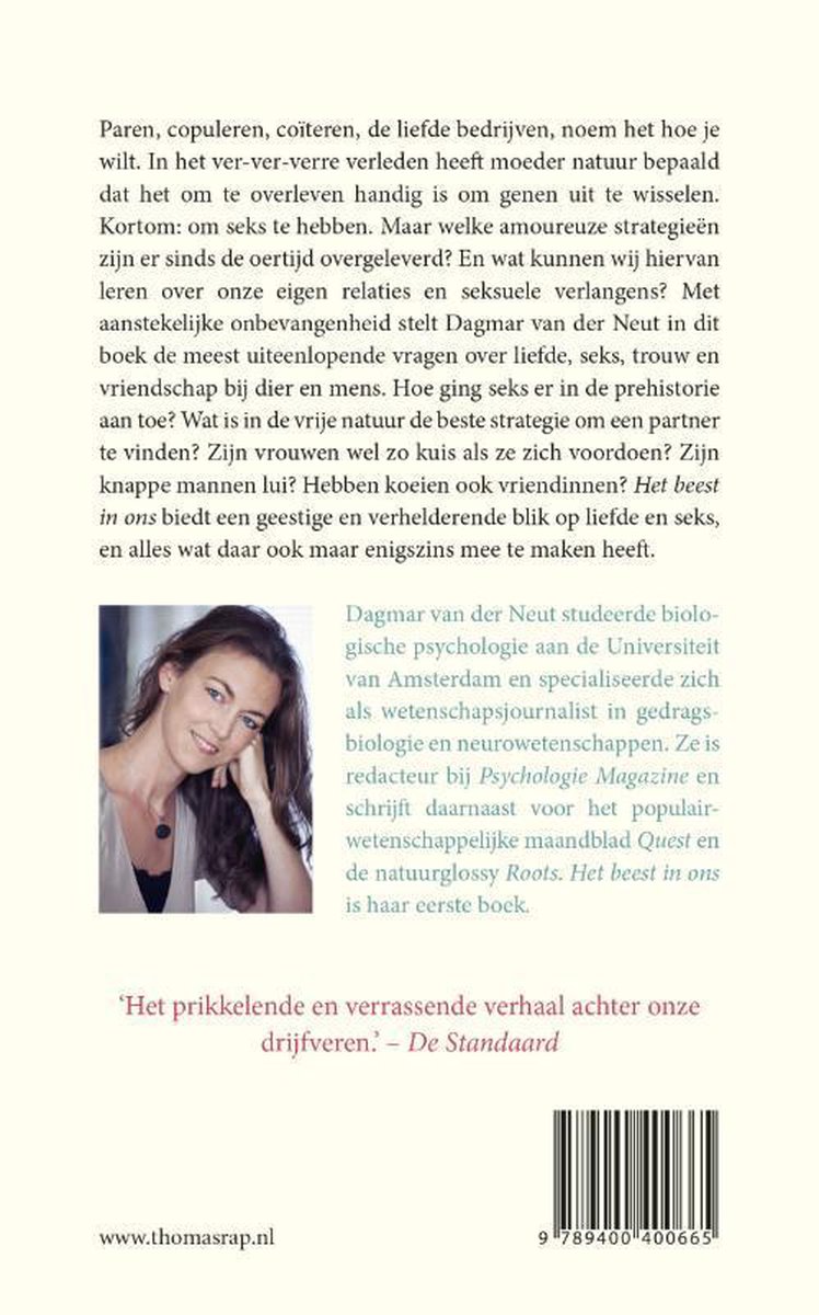 Het beest in ons - back cover