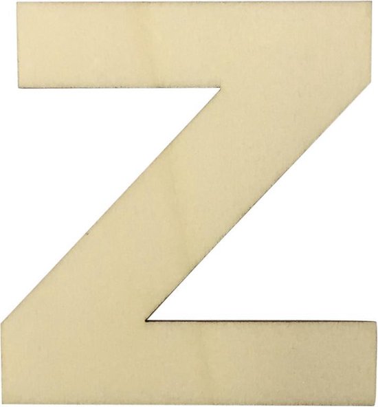 Houten Plakletter Z | 8 cm