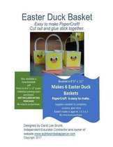 Easter Duck Basket PaperCraft