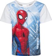 Marvel Ultimate Spider-Man - T-shirt - Model "Lean & Mean" - Wit - 98 cm - 3 jaar - 100% Katoen