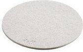 Daff Onderzetter - Vilt - Rond - 10 cm - Off White