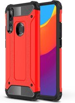 Armor Hybrid Back Cover - Huawei P Smart Z Hoesje - Rood