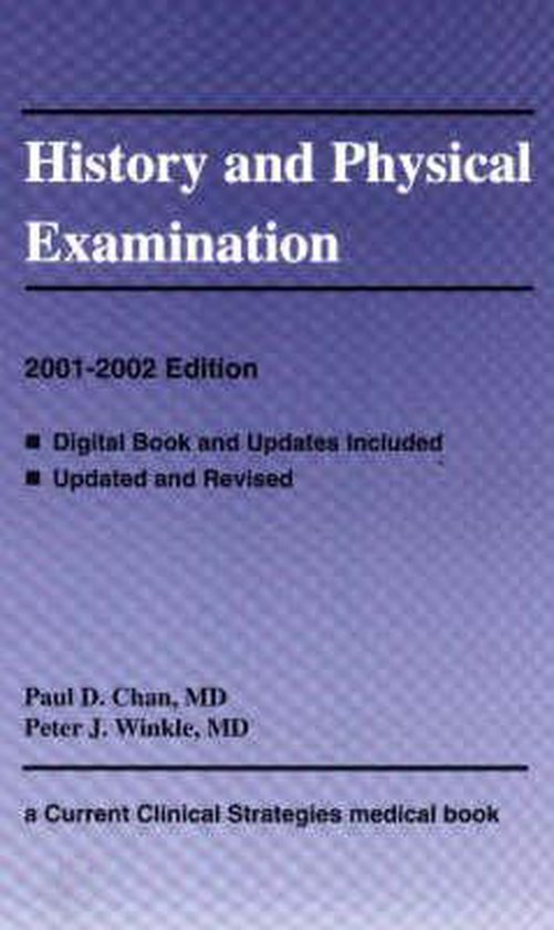 History and Physical Examination 9781881528814 Boeken