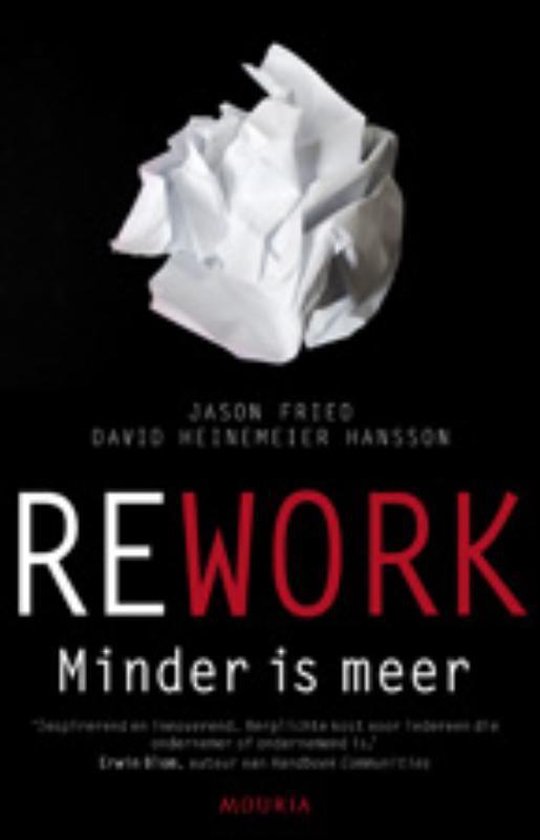 Cover van het boek 'Rework' van Jason Fried