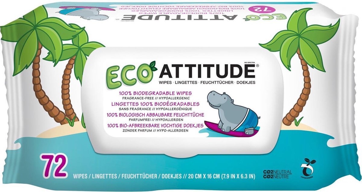 Goedkoopste Attitude Babydoekjes 72 st