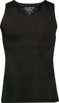 Knapman Zoned Compression Tanktop 2.0 Zwart | Figuur- en Houding Corrigerend Hemd voor Mannen | Maat XXL