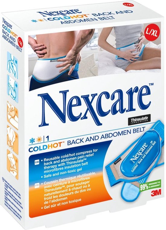 Nexcare™ ColdHot Therapy Rug- en buikband | Veilige niet-giftige gel Koude warme toepassing Stevige pasvorm L/XL 1 Riem