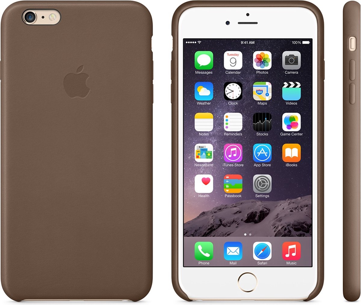 Apple - Leren Hoesje - iPhone 6/6S Plus - Bruin