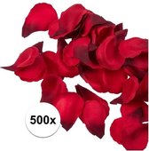 500x Rode strooi rozenblaadjes 3 cm