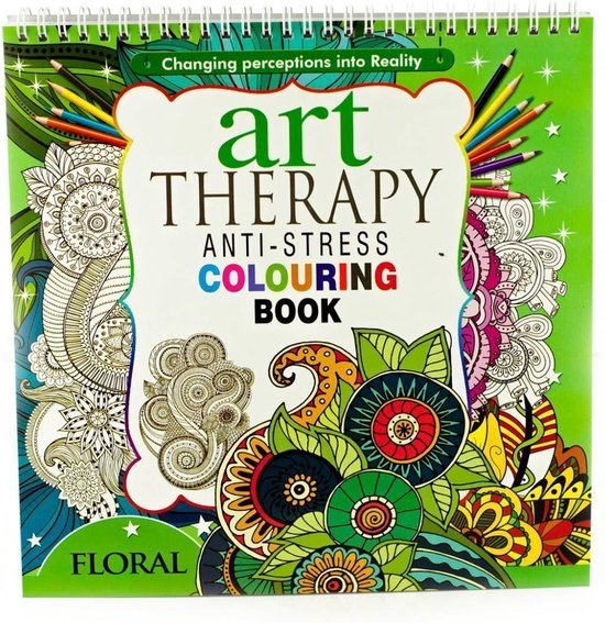 Art Therapy AntiStress Colouring Book Floral