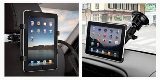 verdrievoudigen als vloek 2 in 1 auto hoofdsteun ruit houder stoel tablet Air iPad Tab 2 3 4 | bol.com