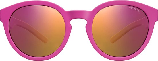 Polaroid® Onbreekbare Lichtgewicht Kinderzonnebril 4 - 10 jaar Power Pink + Extra UV-Bescherming - Polariserende Kinder Zonnebril Kids Kinderen Buigbaar Jongens Meisjes Anti UV Stralen Zonnebril Sportzonnebril Buigbare Kinderbril + Poetshoes van Polaroid — afbeelding 2