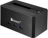 USB 3.0 HDD Docking Combo DM-13UH (Zwart)