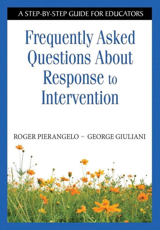 Frequently Asked Questions About Response to Intervention - cover