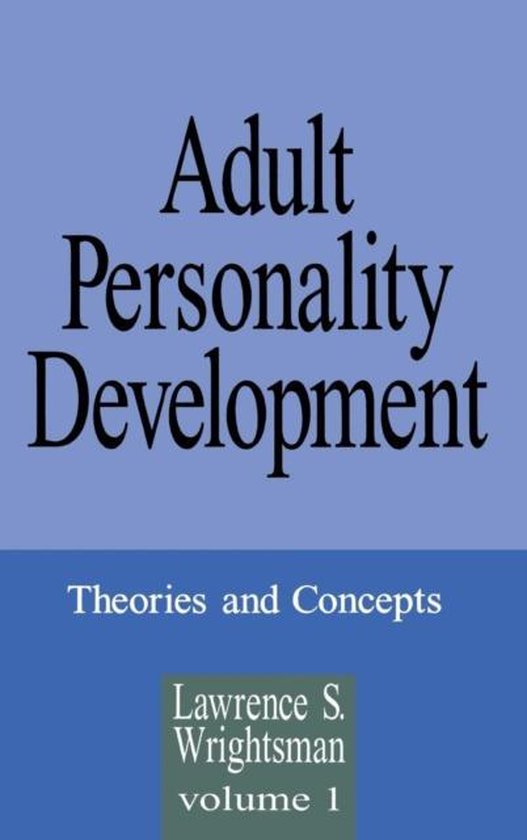 Adult Personality Development - cover