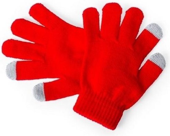Touchscreen handschoenen rood | bol.com