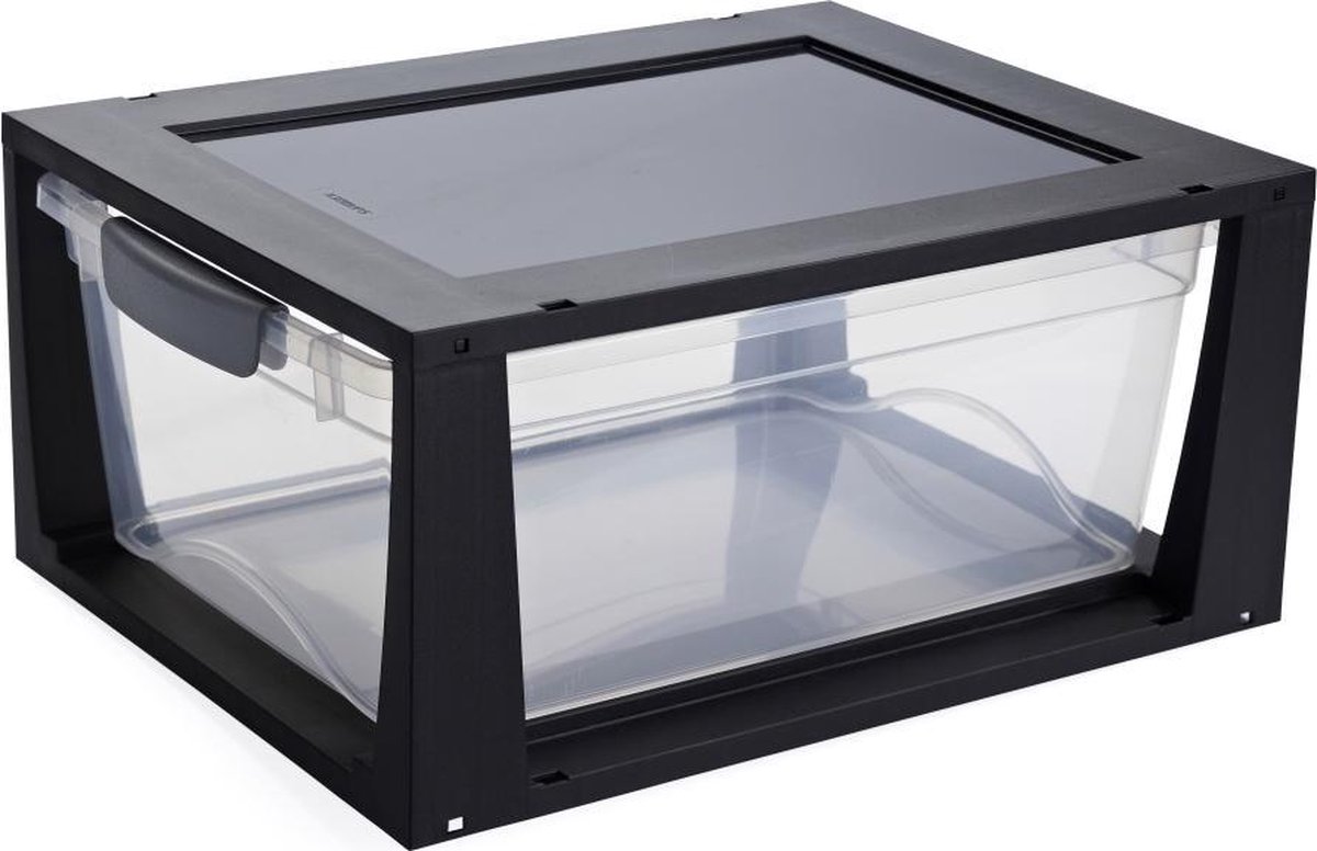 Sunware Omega Ladekastje 11L - zwart/transparant