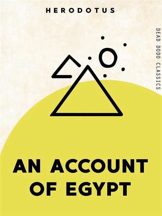 Dead Dodo Classics - An Account of Egypt - cover