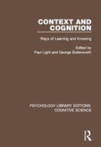 Psychology Library Editions: Cognitive Science - Context and Cognition