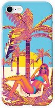 Fashionthings Golden palm tree iPhone 7/8 Hoesje / Cover - Eco-friendly - Softcase