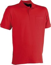 Herock Leo polo Rood maat S