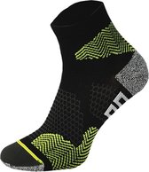 Comodo | 2 paires de chaussettes de course avec des ions d'argent et Drytex - Noir / Vert - Taille 35-38