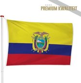 Ecuadoriaanse Vlag Ecuador 40x60cm - Kwaliteitsvlag - Geschikt voor buiten