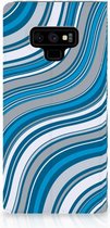 Samsung Galaxy Note 9 Standcase Hoesje Design Waves Blue