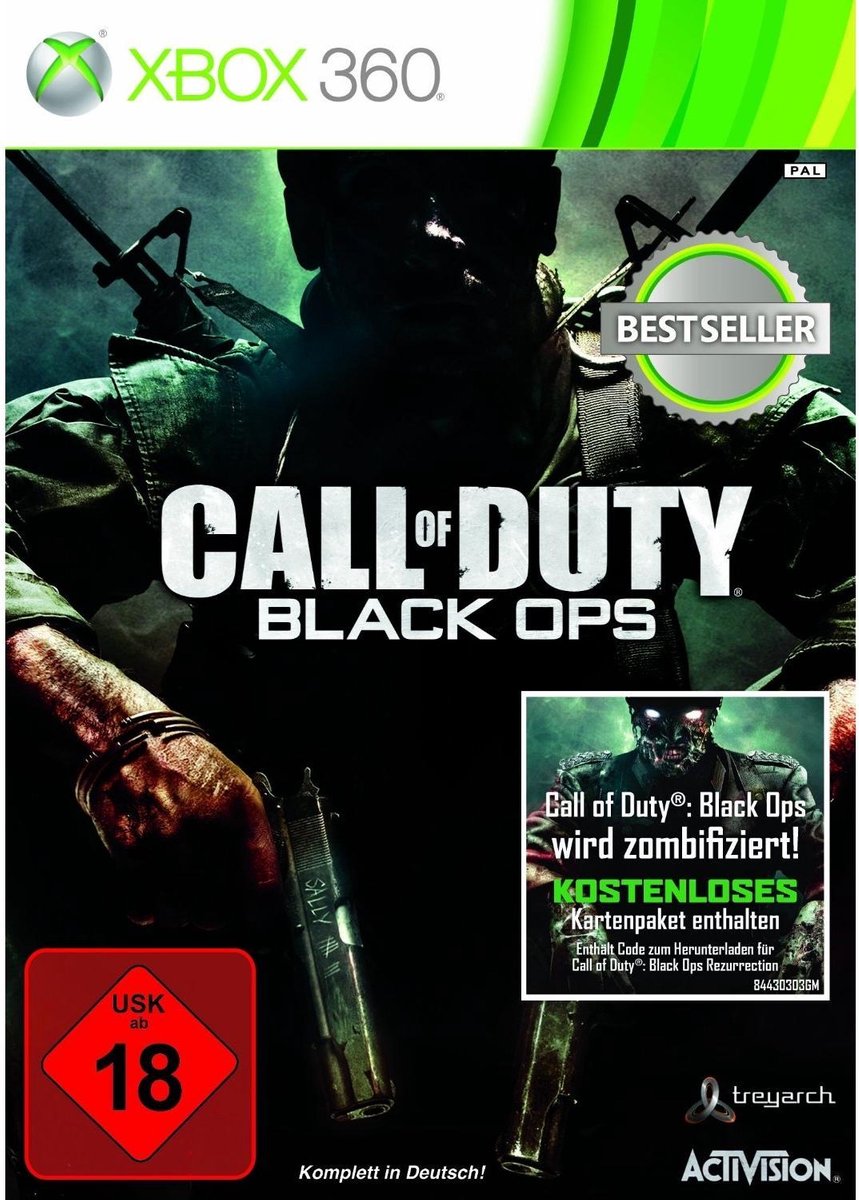 Activision Call of Duty: Black Ops, Xbox 360 video-game Duits