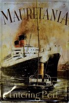 Mauretania Entering Port Metalen wandbord 20 x 30 cm