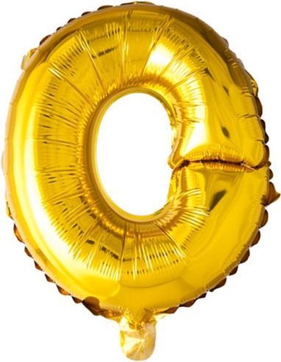 ballon - 100 cm - goud - letter - O