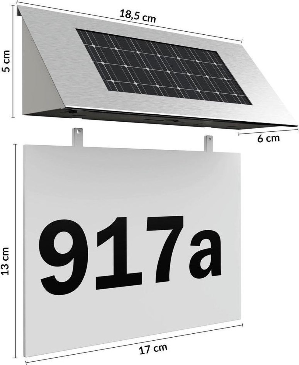 Toytexx Le numéro de maison à énergie solaire allume le signe d