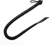 Devil Tale Whip 93cm | PREMIUM kwaliteit ECHT LEER | Black | ROUGE GARMENTS