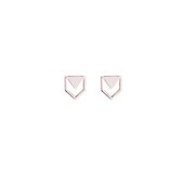 24/7 Jewelry Collection Pijl Oorbellen - Open - Rosé Goudkleurig