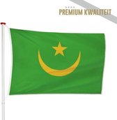 Mauritaanse Vlag Mauritanië 100x150cm - Kwaliteitsvlag - Geschikt voor buiten