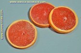 Bloed-Sinaasappel schijven, 3 stuks - � 60 mm - Fruitdummy