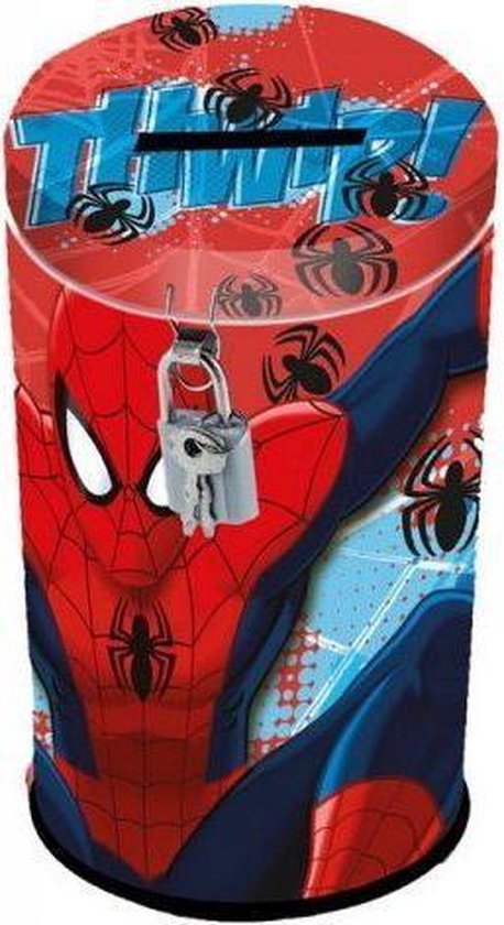 Soms Lyrisch houder Spiderman spaarpot incl slotje | bol.com