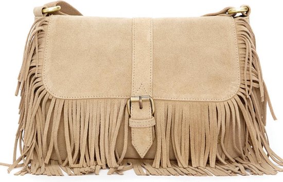 deze Koopje houten fab boho bag boistrious beige | bol.com