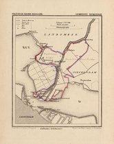 Historische kaart, plattegrond van gemeente Buiksloot in Noord Holland uit 1867 door Kuyper van Kaartcadeau.com