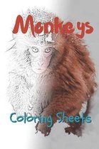 Monkey Coloring Sheets